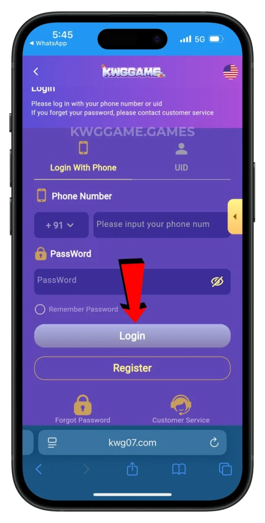 kwggame-login